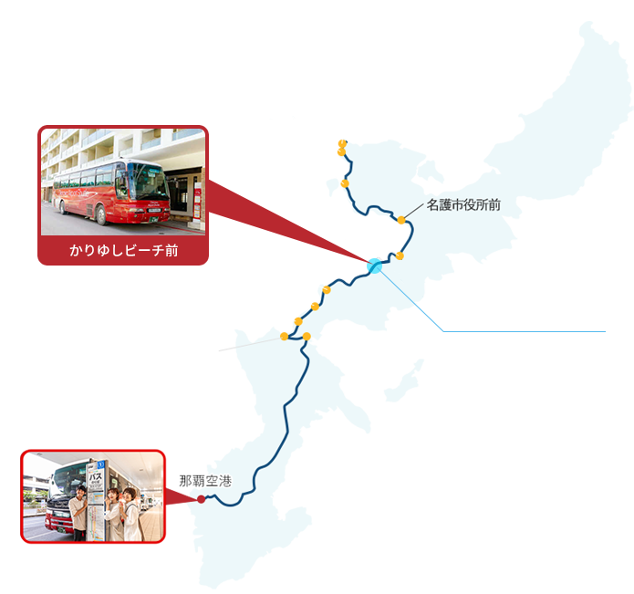 From airport to Kariyushi Beach